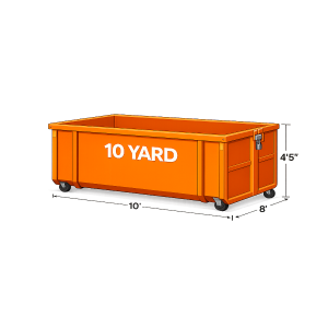 10-Yard Roll Off Dumpster Rental