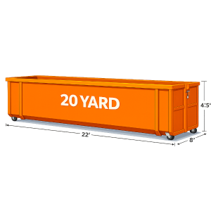 20-Yard Roll Off Dumpster Rental
