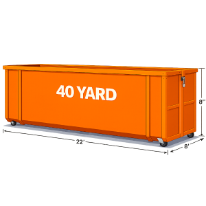 40-Yard Roll Off Dumpster Rental