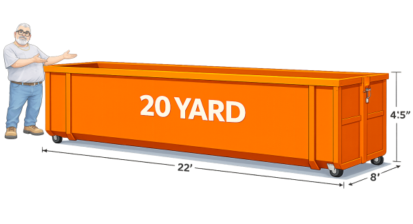 Curly Joes - 20 YARD Roll Off Dumpster