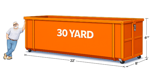 Curly Joes - 30 YARD Roll Off Dumpster